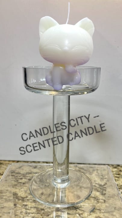 CANDLES CITY -- SCENTED WHITE CUTE CANDLE