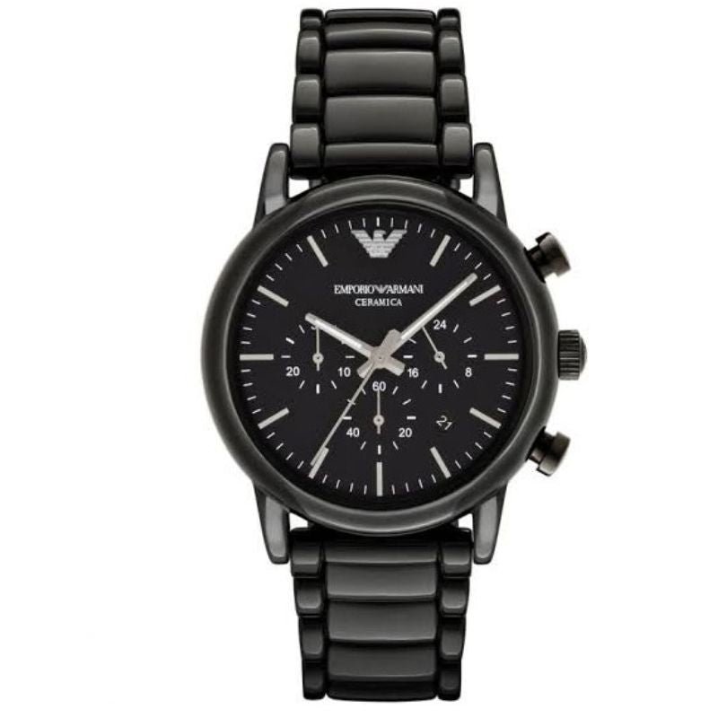 Emporio Armani AR1507 Men’s Chronograph Quartz Stainless Steel Black Dial 43mm Watch