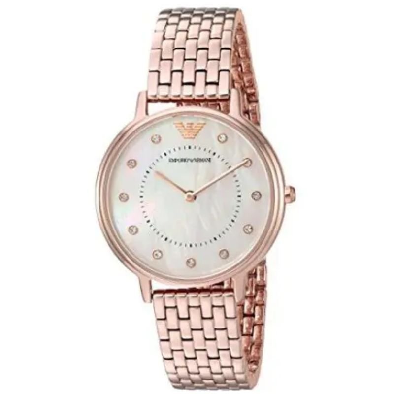 Emporio Armani AR11006 Women’s Analog Stainless Steel Mother of Pearl Dial 32mm Watch