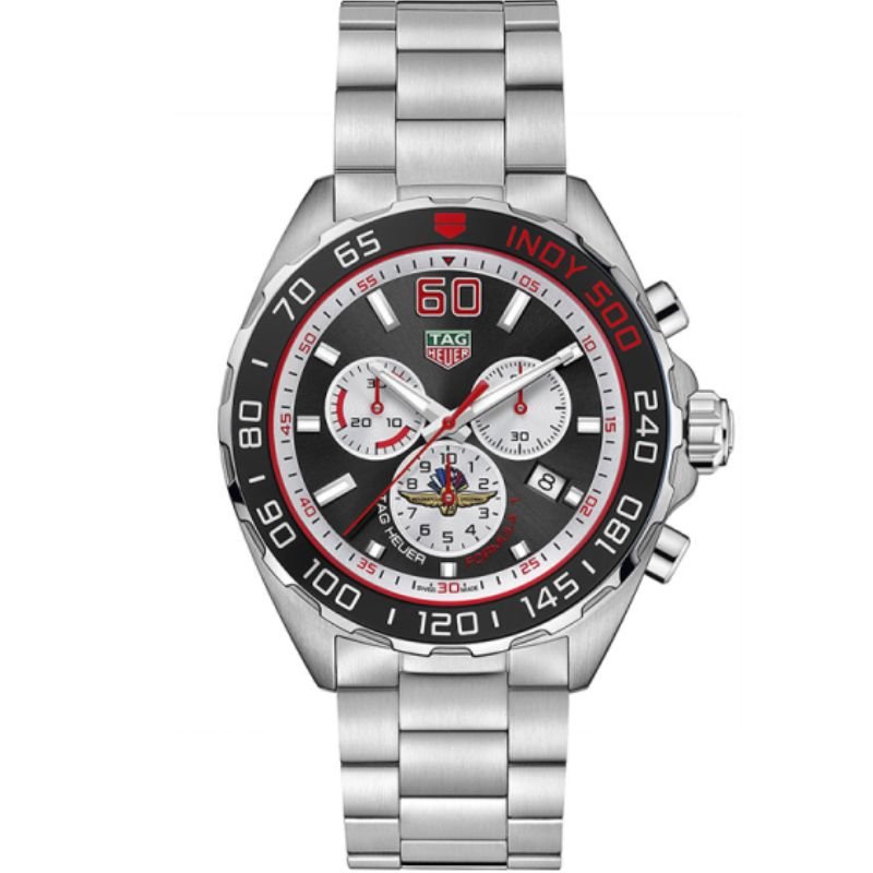 Tag Heuer CAZ101V.BA0842 Formula 1 Men’s Quartz Swiss Made Silver Stainless Steel Black Dial 43mm Watch