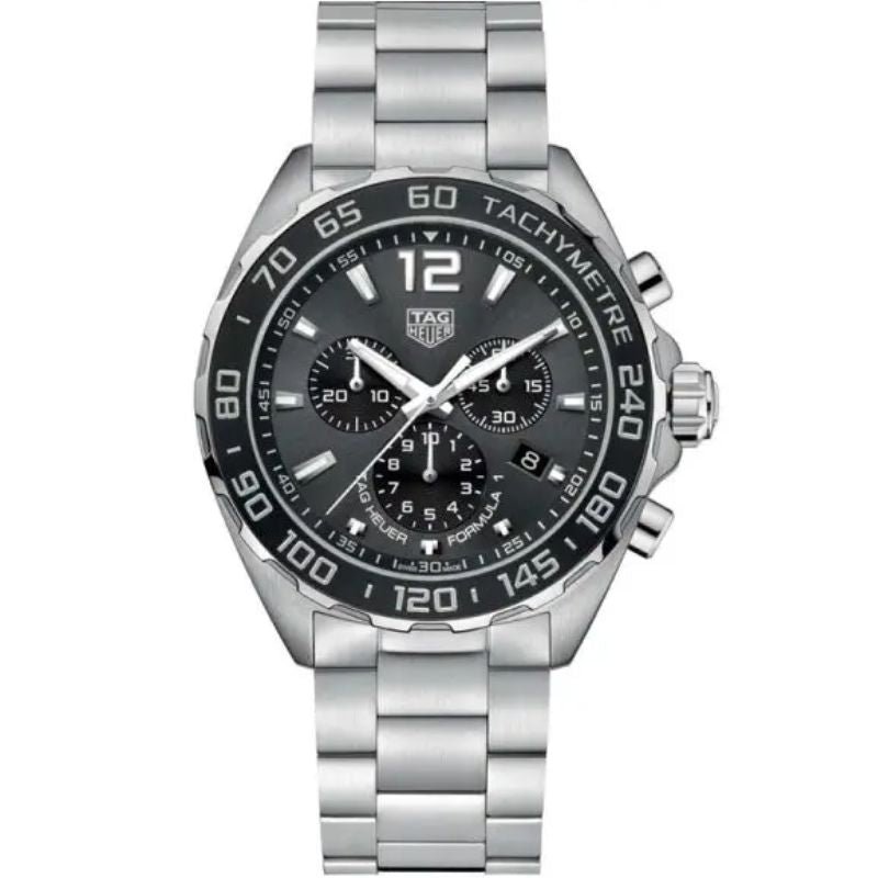 Tag Heuer CAZ1011.BA0842 Men’s Quartz Swiss Made Silver Stainless Steel Grey Dial 43mm Watch