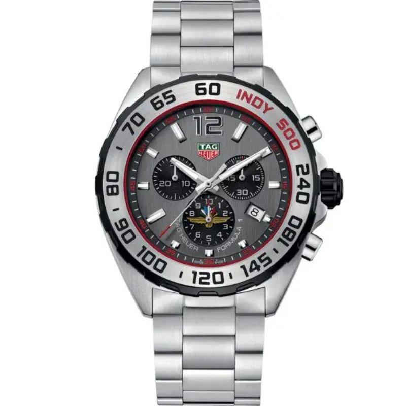 Tag Heuer CAZ1016.EB0058 Formula 1 Men’s Quartz Swiss Made Silver Stainless Steel Grey Dial 43mm Watch