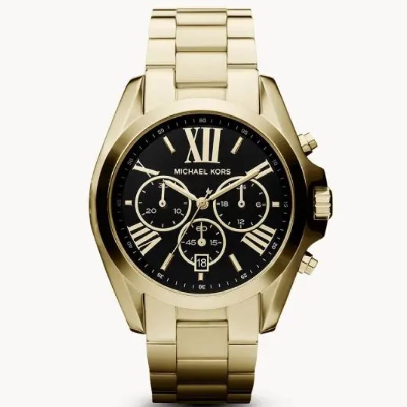 Michael Kors MK5739 Women’s Chronograph Quartz Stainless Steel Black Dial 43MM Watch