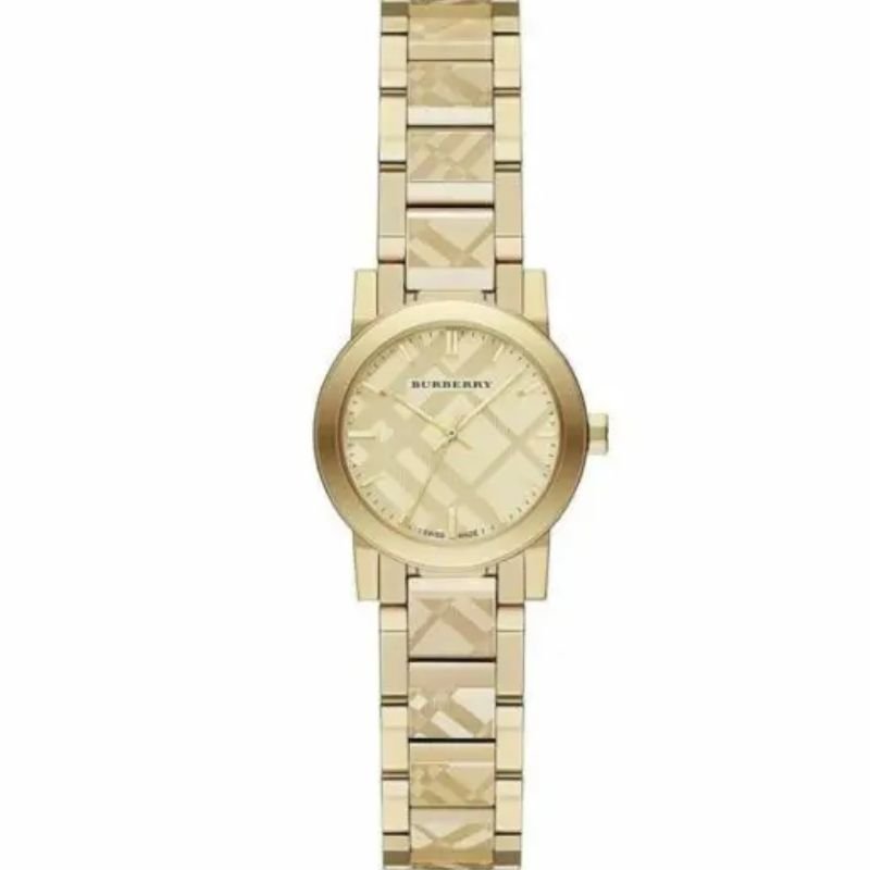 Burberry BU9234 Women’s Swiss Made Stainless Steel Gold 26mm Watch