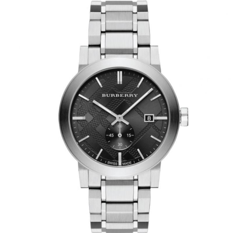 Burberry BU9901 Men’s Swiss Made Stainless Steel Dark Grey Dial 42mm Watch