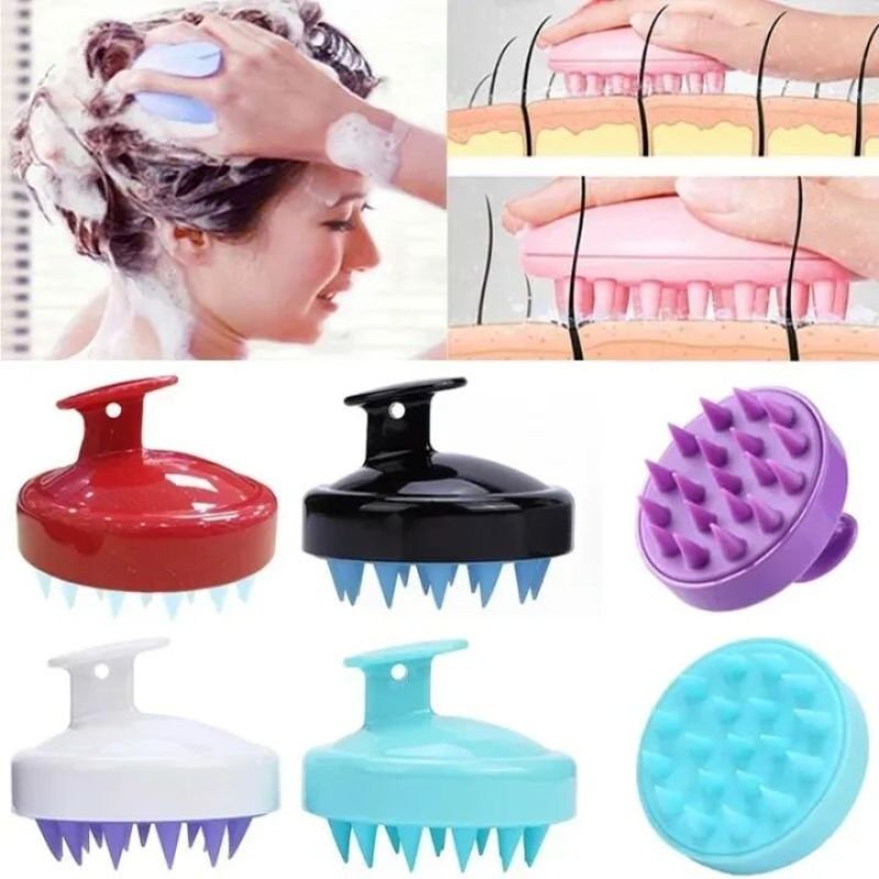 Silicone Scalp Massage Brush (Random Color)