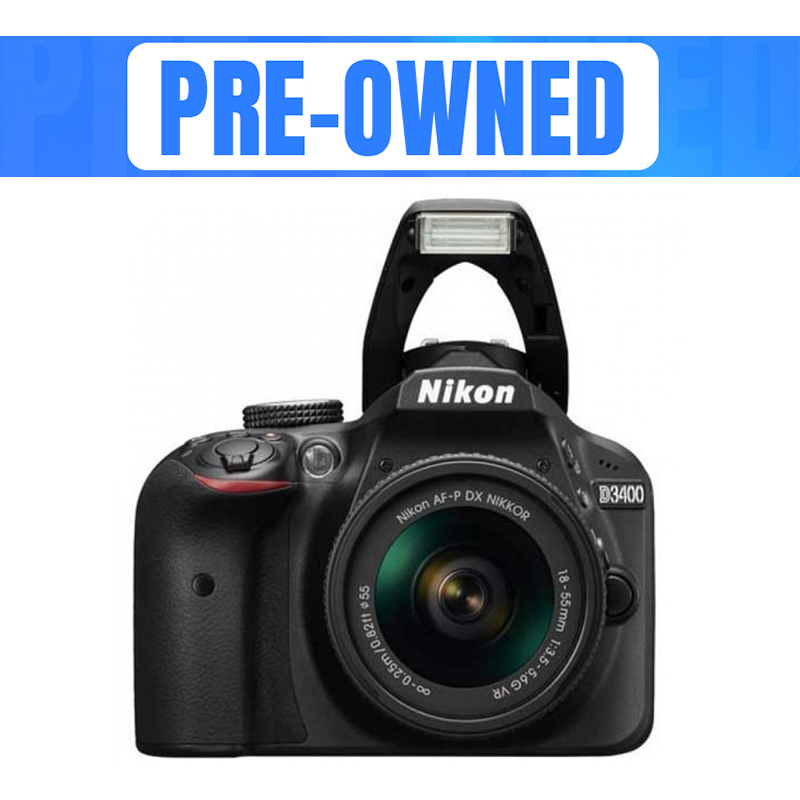 Nikon D3400 DSLR Camera With 18-55mm Lens Pre-Owned