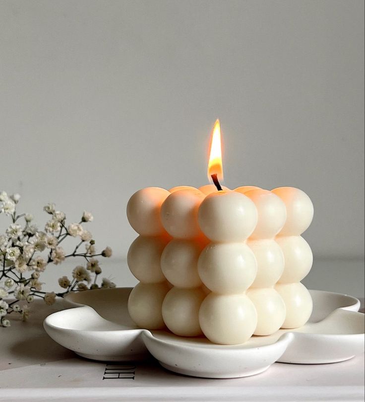 Round Corner Bubble-Candle Scented Candle Best For Decor & Gift