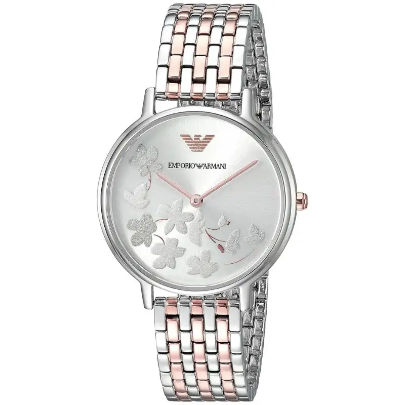 Emporio Armani Women’s Analog Stainless Steel Silver Dial 36mm Watch AR11113