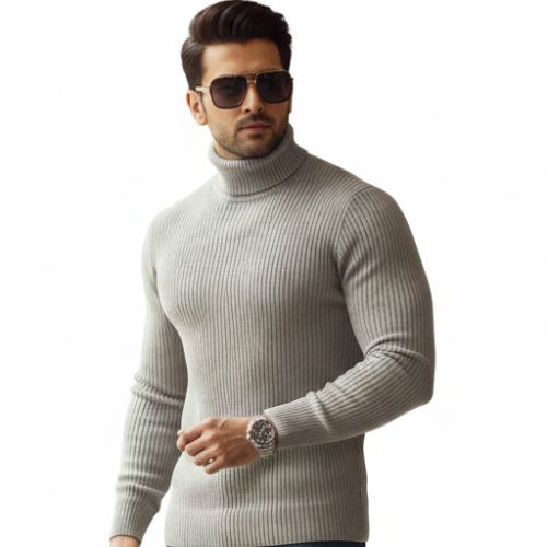 Aesthetic Gen Basic Hazel Gray High Neck