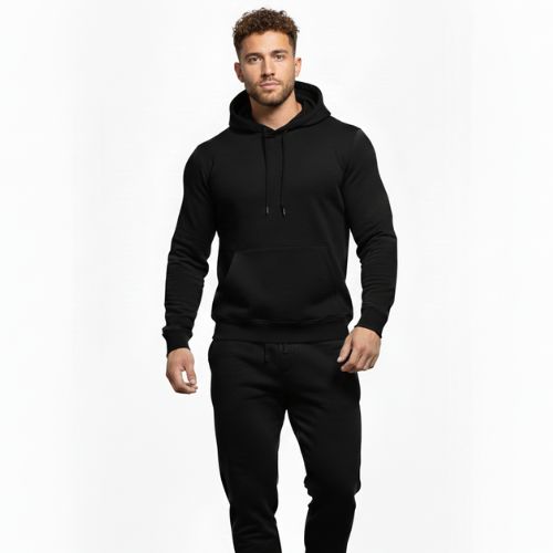 Aesthetic Gen Basic Heather Gray Hoodies Tracksuits