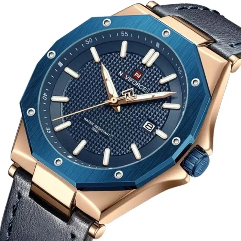 Navi Force NF-9200 Fashion Casual Simple Quartz Leather Watch