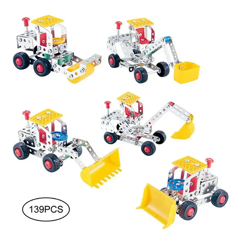 5 In 1 Metal Models Mechanic Set - 139 Pcs