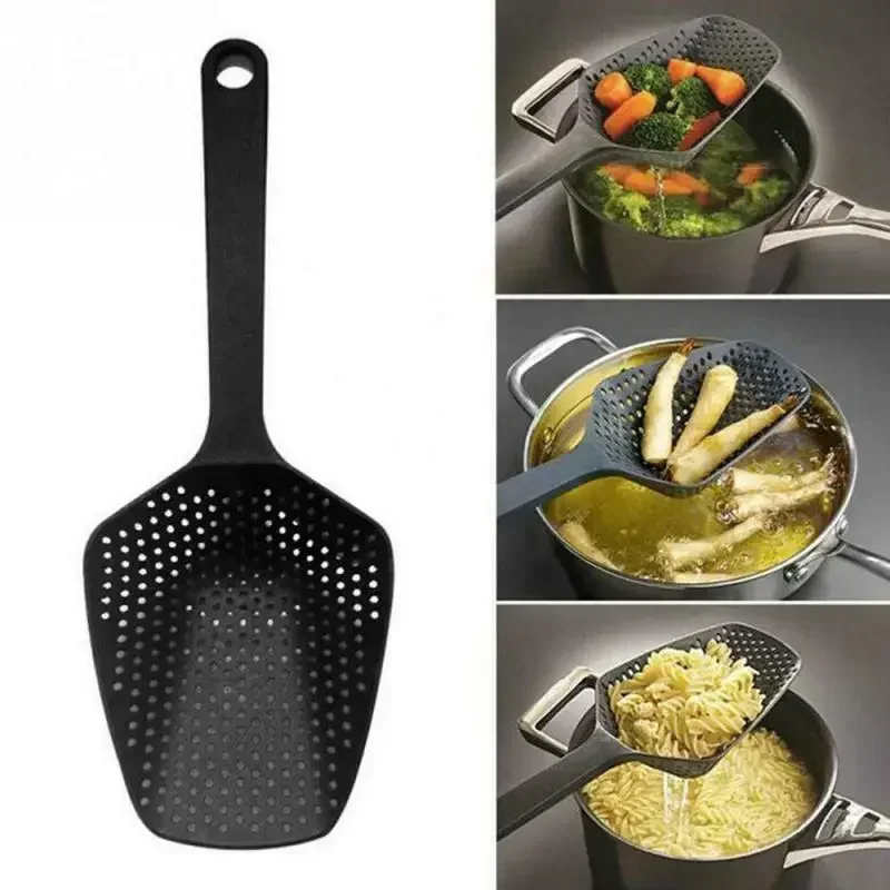 Effortless Kitchen Helper 2-in-1 Colander Spoon and large capacity strainer