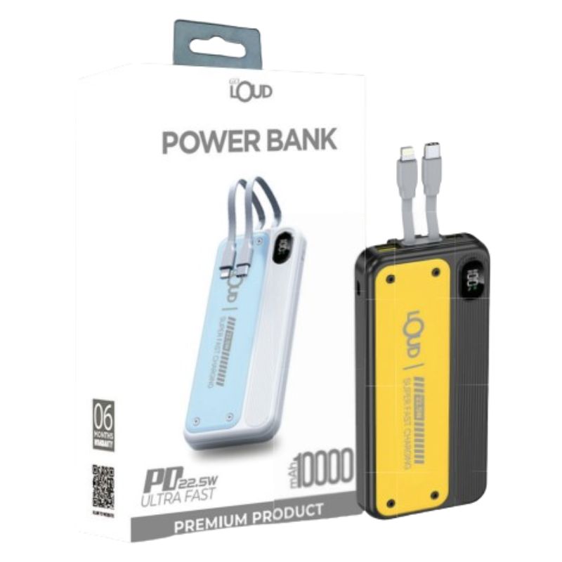 Loud PB380 (10000mAh) PD 22.5W Ultra Fast Power Bank