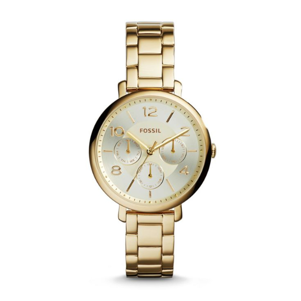 Fossil Jacqueline Gold Stainless Steel Dial Quartz Watch for Ladies – Fossil ES3667