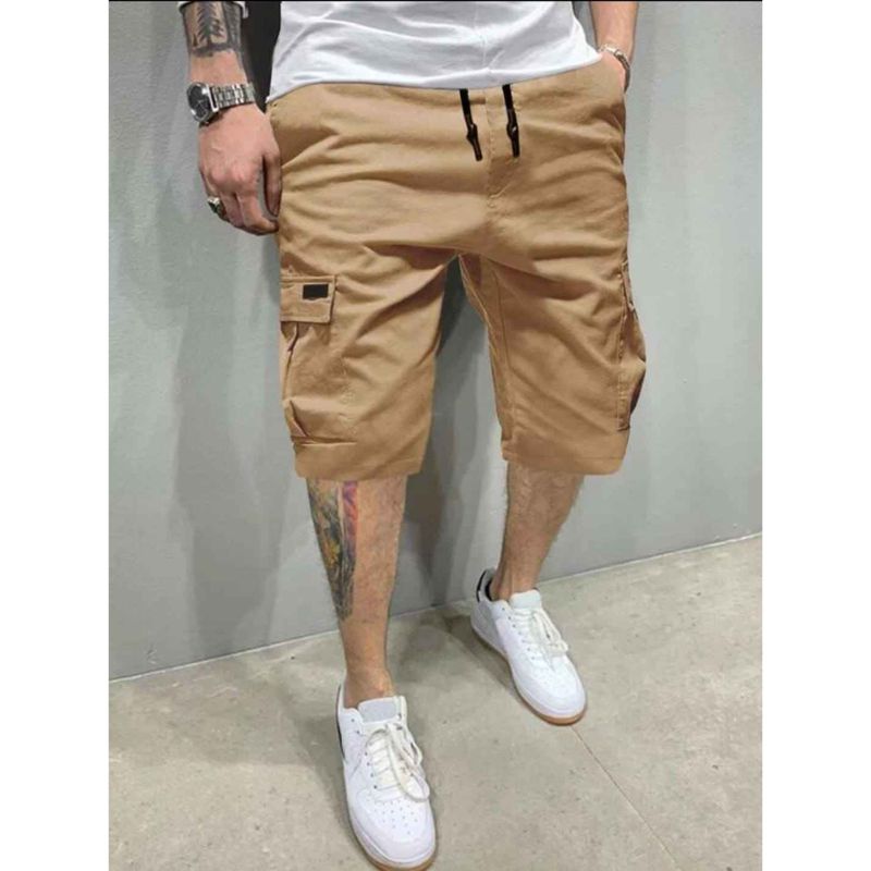 Khaki Cargo Shorts