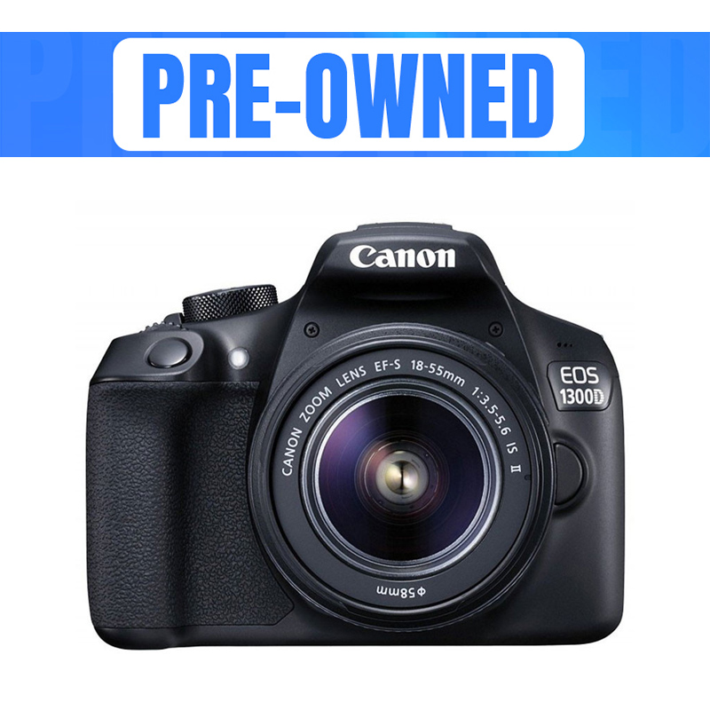 Canon EOS 1300D DSLR Camera With 18-55mm Lens Pre-Owned