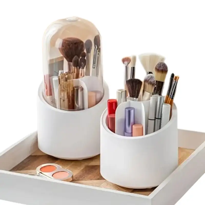7 Slot 360° Rotating Dustproof Cosmetic Organizer