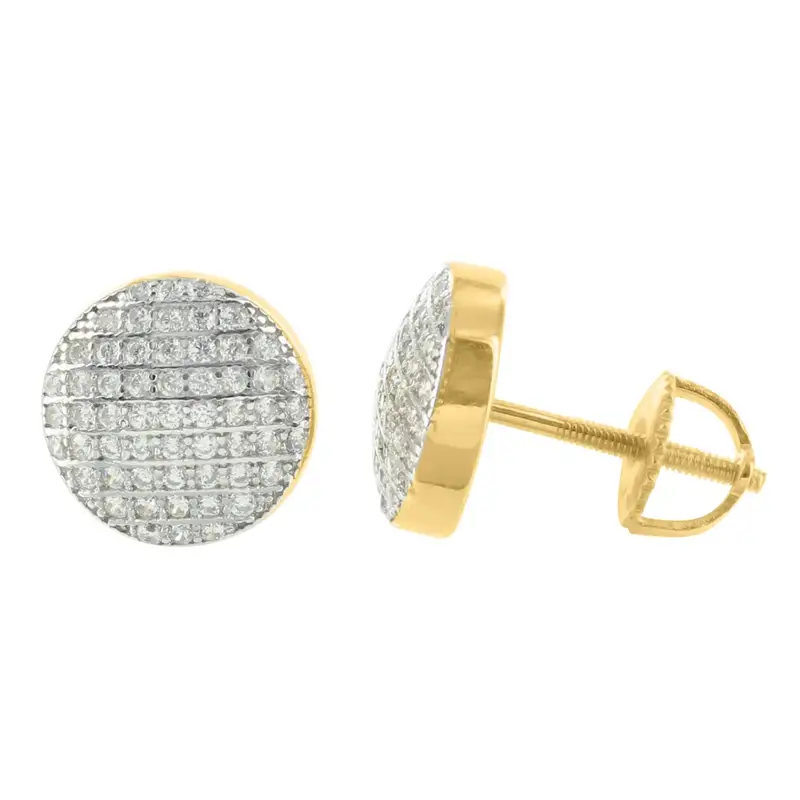 Gold Tone Marguise Sterling Silver Earrings