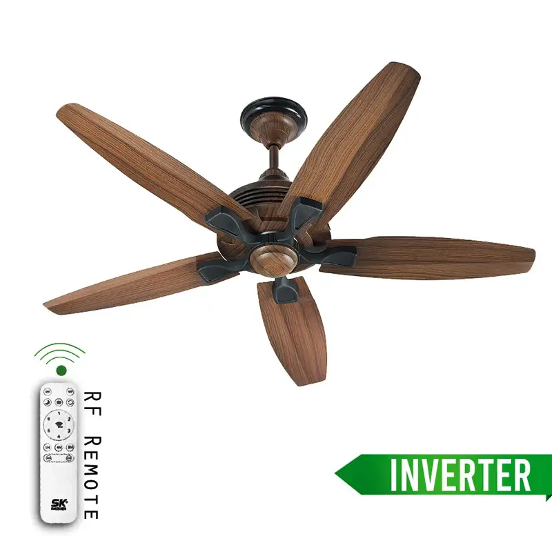 SK Ceiling Fan Iris Model Copper 56 Inch Inverter fan With Remote Control With Official Warranty