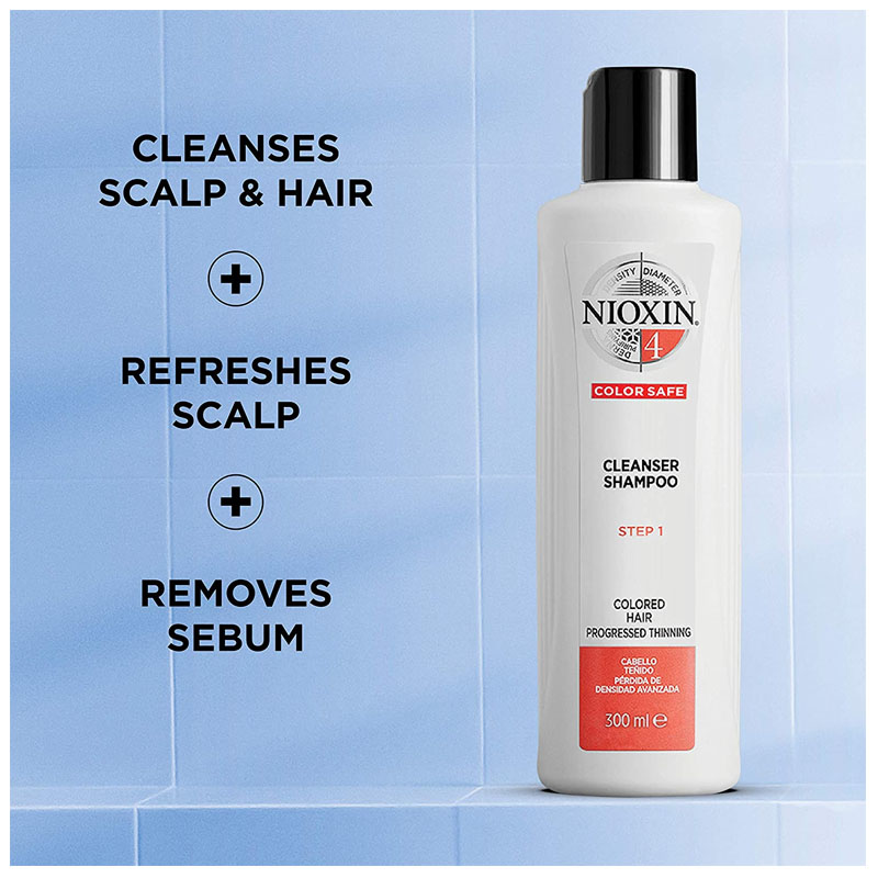 Nioxin Cleanser/Shampoo System 4 - 300ml (SYS4) - (8005610493213)