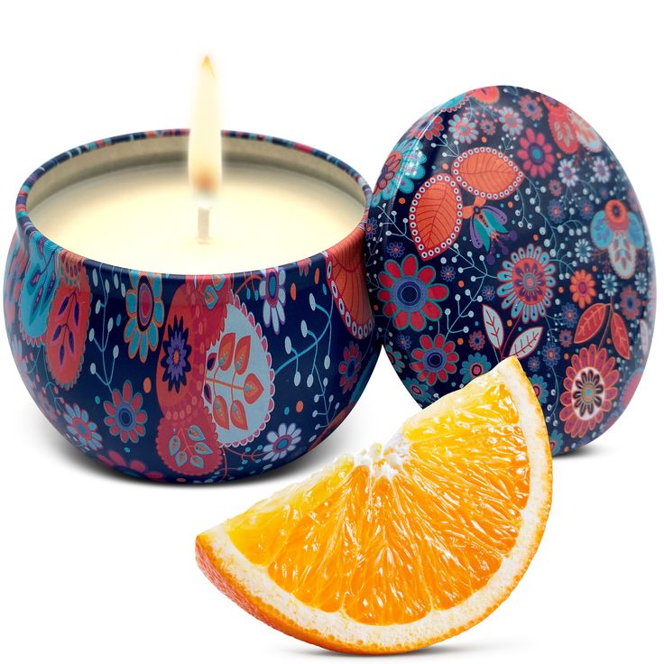 Round Corner - Beautiful Printed Tin Candle Scented Candle For Decor & Gifts