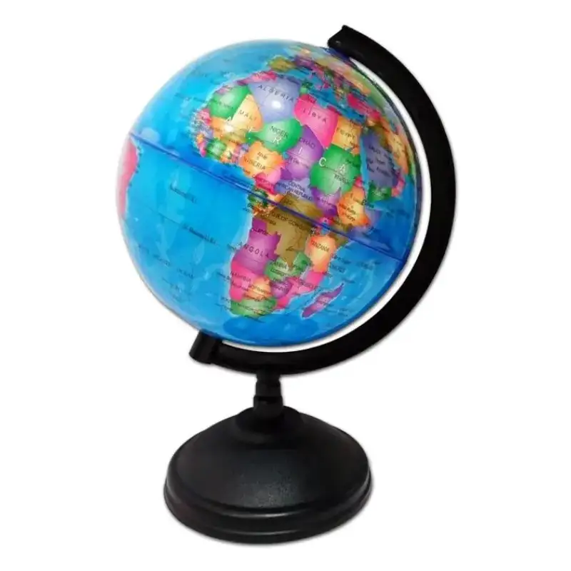 World Map Globe with Rotating Stand - 6 inch