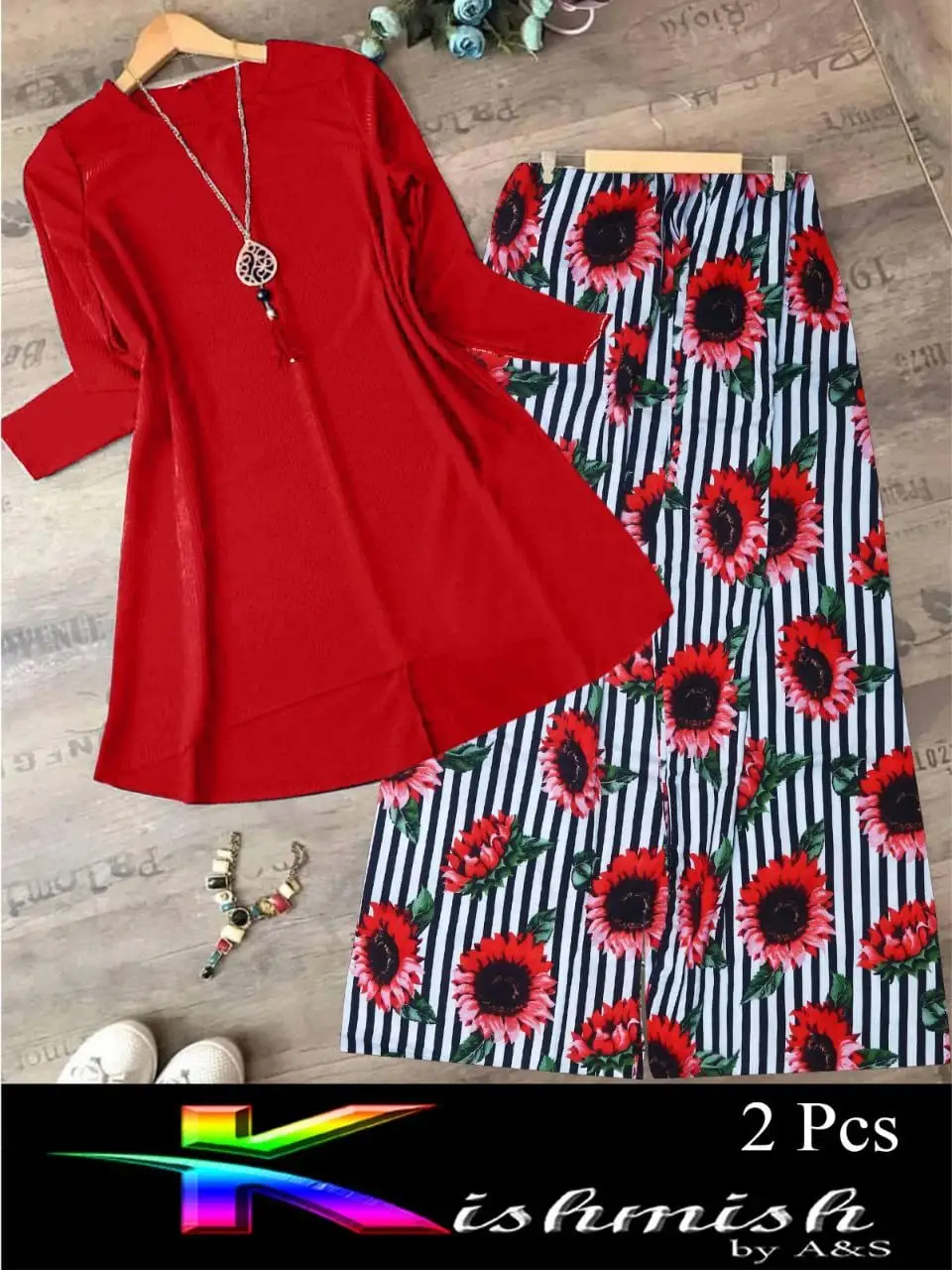 Women's Printed 2-Piece Stitched Suit – Elegant, Ready-to-Wear Outfit for Everyday & Occasions