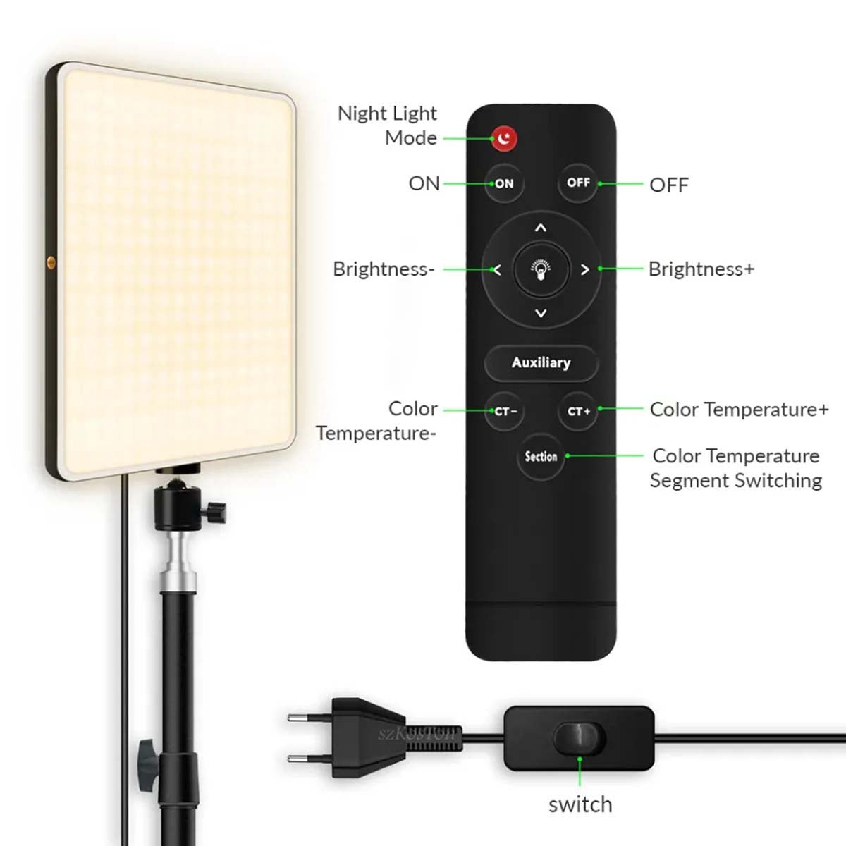 PLOKAMA Live P-19 Professional Photography Videography LED Fill Light Portable