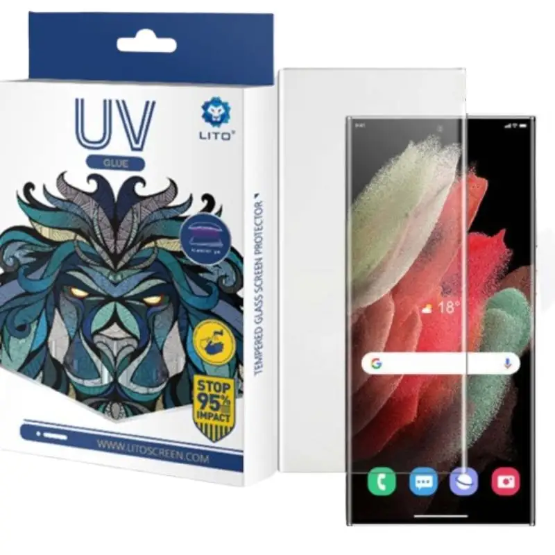 Samsung S22 Ultra LITO UV Liquid Full Glue Tempered Glass Screen Protector