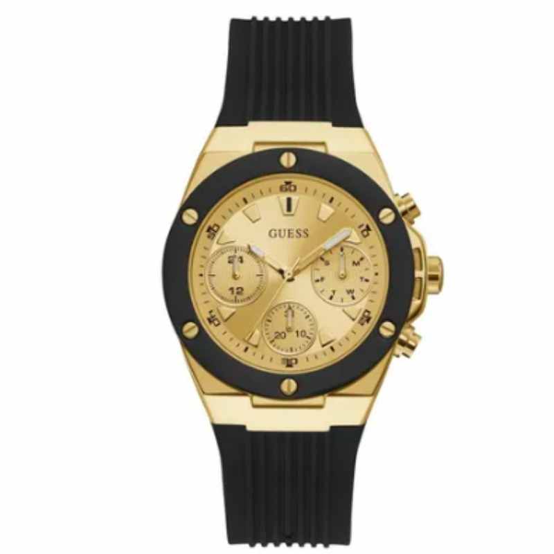 Guess Men's Rubber Chronograph Wrist Watch GW0030L2 - 39 mm - Black