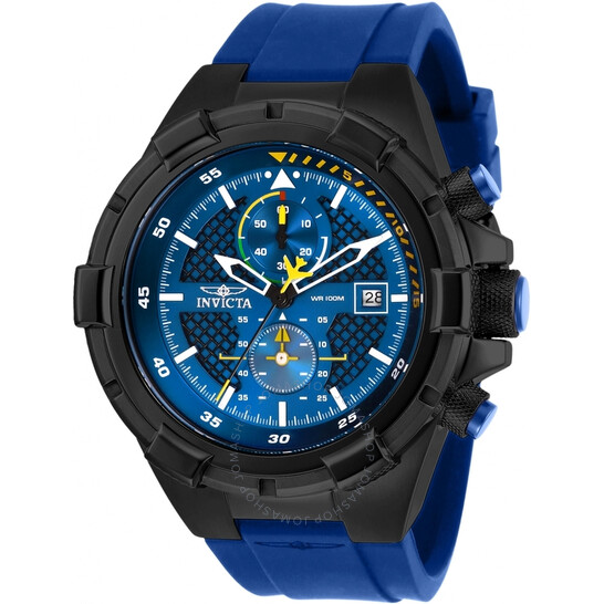 Invicta Aviator Chronograph Blue Dial Men's Watch