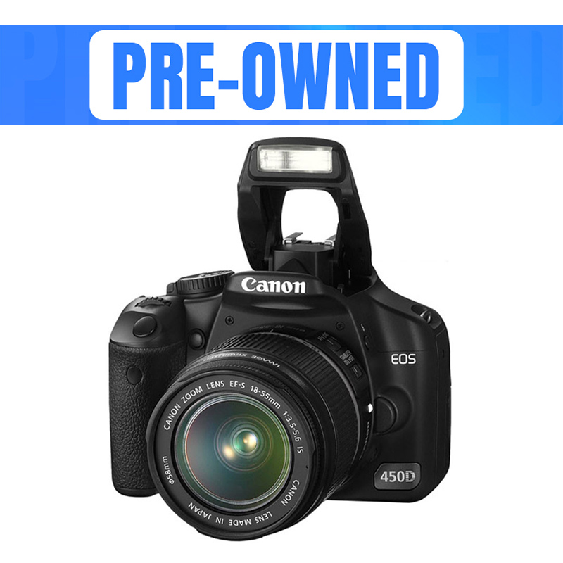 Canon EOS 450D DSLR Camera With 18-55mm Lens Pre-Owned