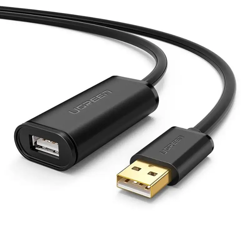 UGREEN USB 2.0 ACTIVE EXTENSION CABLE WITH CHIPSET 10325 25-METER (BLACK)