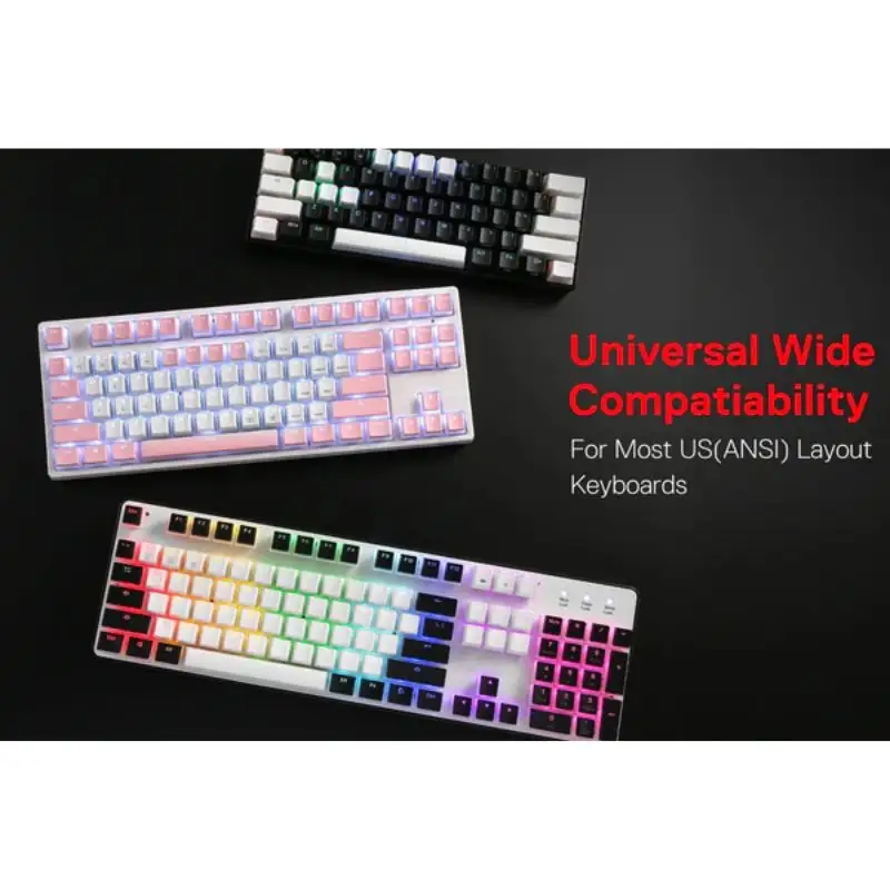 Redragon A130 Scarab Pudding Keycaps (Black)