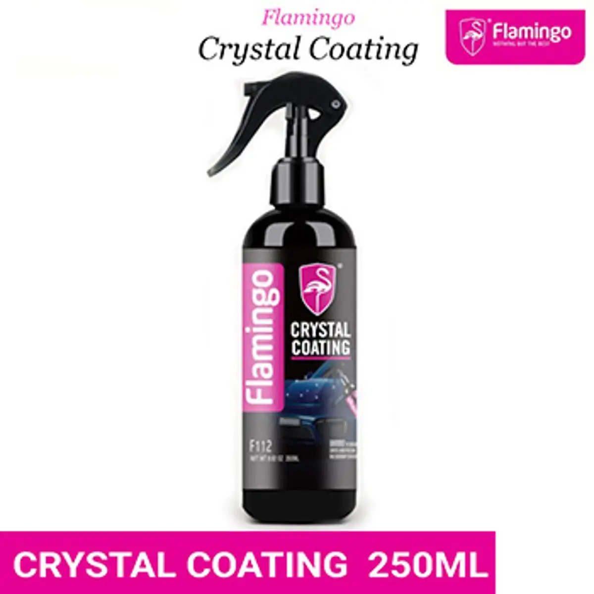 Flamingo Crystal Coating High Gloss Shine Liquid Spray Polish - 250ml