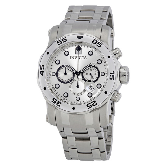 Invicta Pro Diver Chronograph Silver Dial Men's Watch 23649