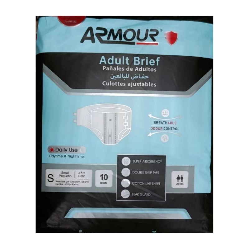 Armour Adult Diaper Brief Small Pack 10 Pcs