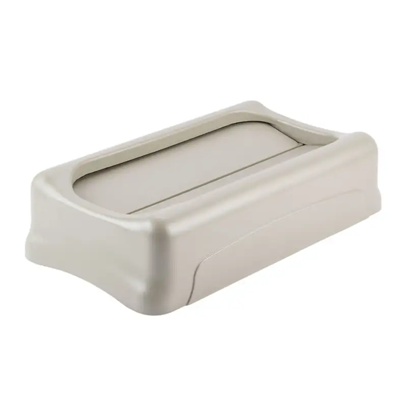 Rubbermaid Slim Jim Swing Rectangular Trash Can Drop Shot Lid