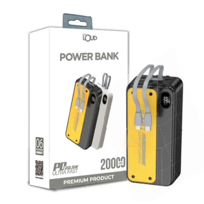 Loud PB510 (20000mAh) PD 22.5W Ultra Fast Power Bank