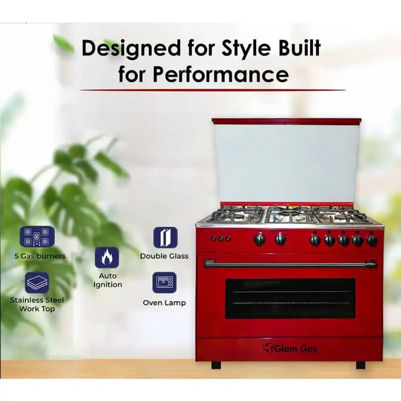 Glam Gas Cooking Range (Gas) Chef 34 Cooking Range With Official Warranty