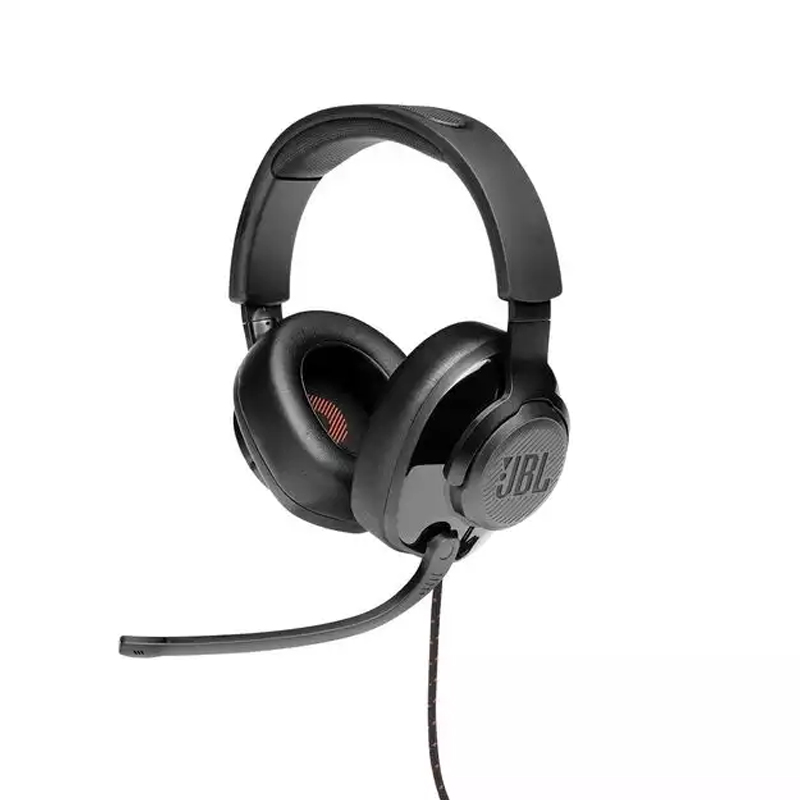 JBL Quantum 300 Hybrid Wired Over-Ear Gaming Headset with Flip-Up Mic