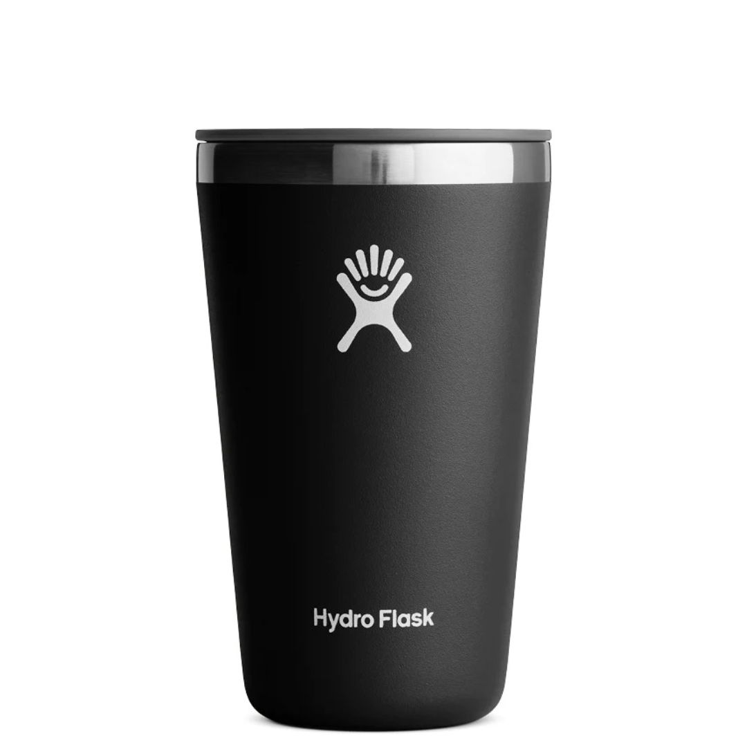 HYDRO FLASK 16 OZ ALL AROUND TUMBLER PRESS-IN LID BLACK