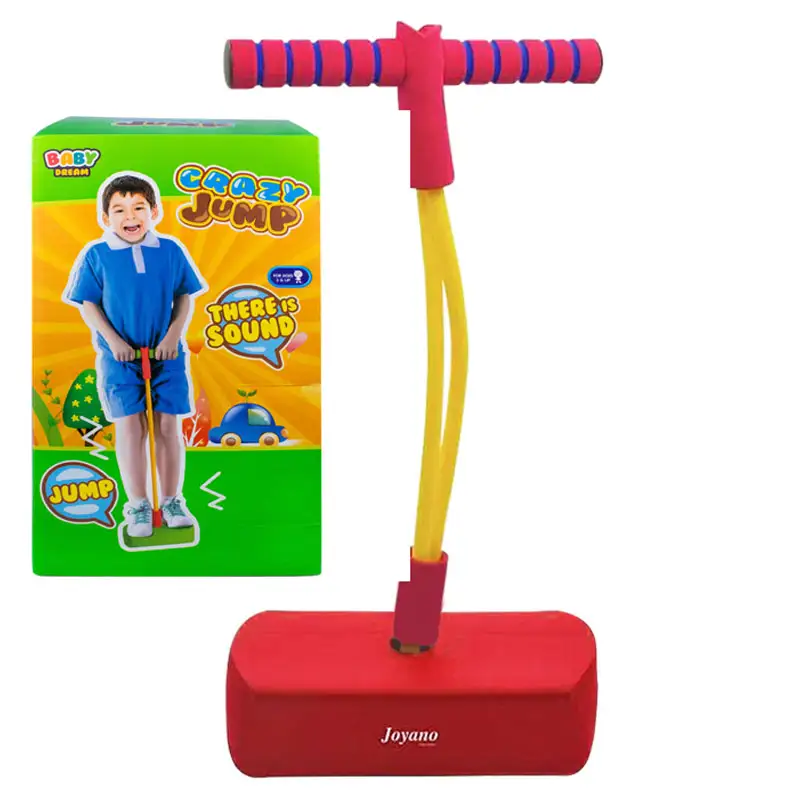 Baby Dream Foam Pogo Stick Bungee Jumper for Kids/Adults Indoor/Outdoor Toys, Foam Bouncing Toy for Kids Age 3 and up, Squeaky Sounds Gift for Boys and Girls Supports up to 40 Kg