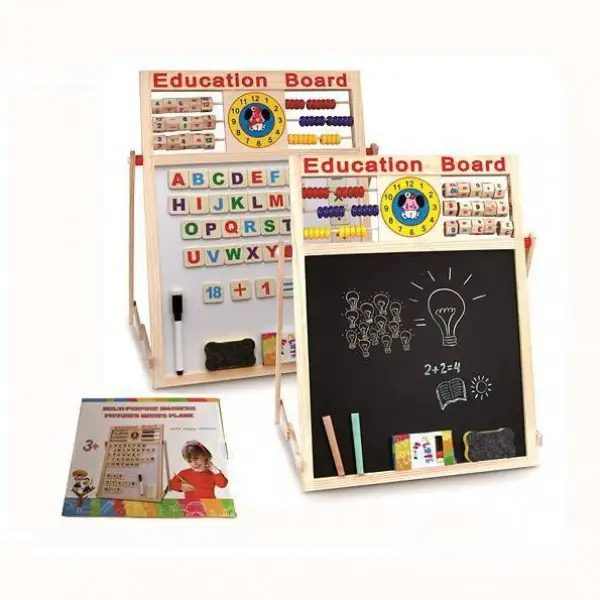Wooden Multi Purpose Magnetic Pictures Writes Plank Educational Board