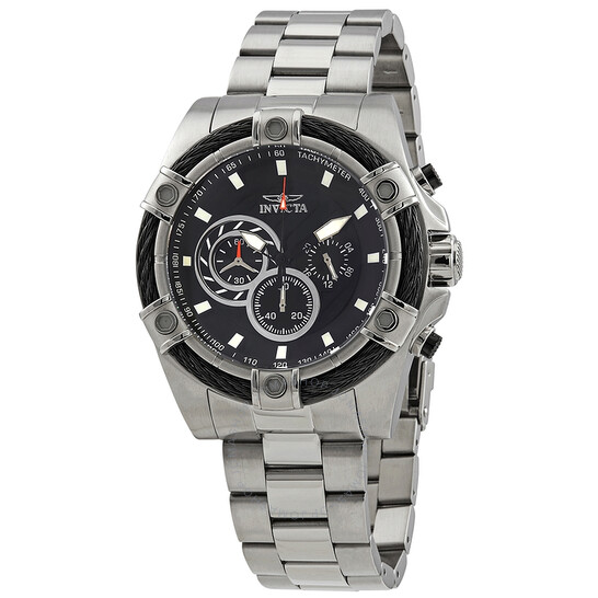 Invicta Speedway Black Dial Chronograph Men's Watch