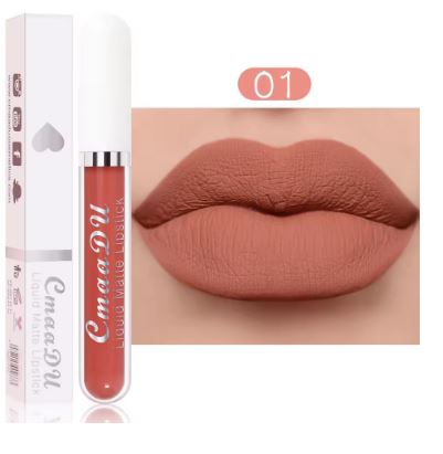 Velvet Matte Lip Gloss Liquid Lipstick: Long-Lasting, Smooth, and Trendy Matte Finish for Beautiful Lips