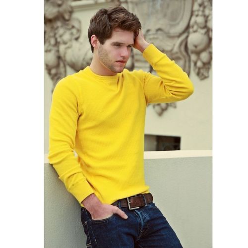 Aesthetic Gen Basic Yellow Sweatshirt