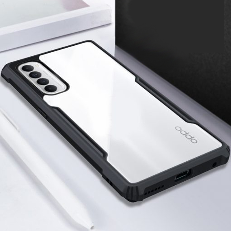 Rzants OPPO Reno 4 Pro 4G Protective Anti Shock Case Black